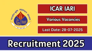 ICAR IARI Recruitment 2025 - Apply Offline for 03 JRF, Project Associate and More Posts