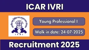 ICAR IVRI Young Professional I Recruitment 2025 – Walk in