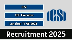 ICSI CSC Executive Recruitment 2025 - Apply Online for 10 Posts