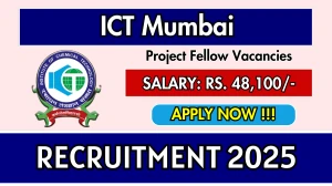 ICT Mumbai Project Fellow Recruitment 2025 - Apply Offline ICT Mumbai Project Fellow Recruitment 2025 - Apply Offline
