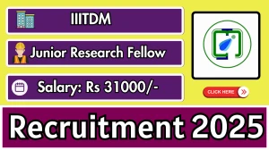 IIITDM Junior Research Fellow Recruitment 2025 - Apply Offline