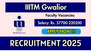 IIITM Gwalior Faculty Recruitment 2025 - Apply Offline for 24 Posts IIITM Gwalior Faculty Recruitment 2025 - Apply Offline for 24 Posts