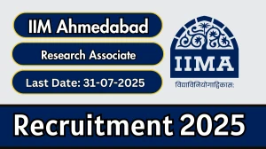 IIM Ahmedabad Research Associate Recruitment 2025 - Apply Online