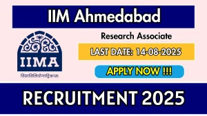 IIM Ahmedabad Research Associate Recruitment 2025 - Apply Online