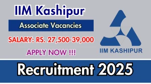 IIM Kashipur Recruitment 2025 - Apply Online for Academic Assistant/ Academic Associate Posts IIM Kashipur Recruitment 2025 - Apply Online for Academic Assistant/ Academic Associate Posts