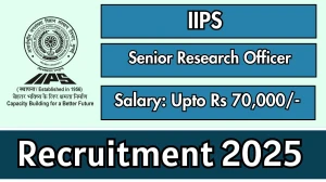 IIPS Senior Research Officer Recruitment 2025 – Walk in
