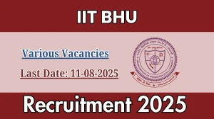 IIT BHU Recruitment 2025 - Apply Offline for 10 JRF, Research Associate and More Posts