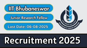 IIT Bhubaneswar Junior Research Fellow Recruitment 2025 - Apply Online