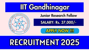 IIT Gandhinagar Junior Research Fellow Recruitment 2025 - Apply Online IIT Gandhinagar Junior Research Fellow Recruitment 2025 - Apply Online