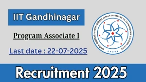 IIT Gandhinagar Program Associate I Recruitment 2025 - Apply Online