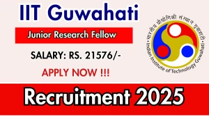 IIT Guwahati Junior Research Fellow Recruitment 2025 – Walk in IIT Guwahati Junior Research Fellow Recruitment 2025 – Walk in