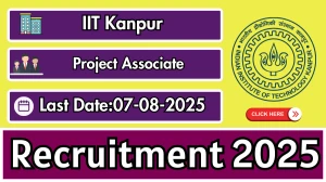 IIT Kanpur Project Associate Recruitment 2025 - Apply Offline