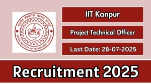 IIT Kanpur Project Technical Officer Recruitment 2025 - Apply Offline