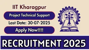 IIT Kharagpur Project Technical Support III Recruitment 2025 - Apply Online