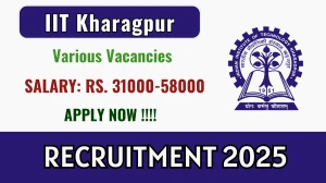 IIT Kharagpur Recruitment 2025 - Apply Online for 06 SRF, Research Associate and More Posts