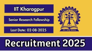 IIT Kharagpur Senior Research Fellowship Recruitment 2025 - Apply Online