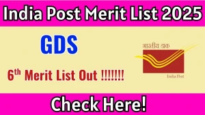 India Post GDS 6th Merit List 2025 Out @ indiapostgdsonline.gov.in, Check India Post 6th Merit List Here India Post GDS 6th Merit List 2025 Out @ indiapostgdsonline.gov.in, Check India Post 6th Merit List Here
