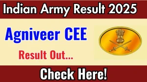 Indian Army Agniveer CEE Result 2025 OUT joinindianarmy.nic.in., Direct Link to Download Result PDF Here