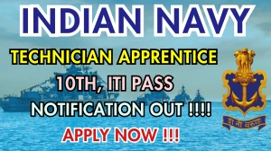 Indian Navy Technician Apprentice Recruitment 2025 - Apply Online for 50 Posts Indian Navy Technician Apprentice Recruitment 2025 - Apply Online for 50 Posts