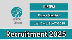 INSTEM Project Scientist I Recruitment 2025 - Apply Online