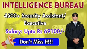 IB Security Assistant Recruitment 2025 Notification OUT - Apply Online for 4987 Posts