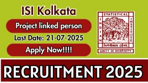 ISI Kolkata Project linked person Recruitment 2025 - Apply Offline