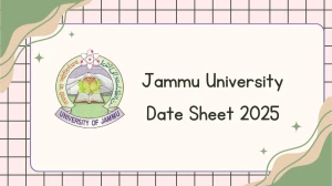 Jammu University Date Sheet 2025 Announced @ coeju.com Details Here Jammu University Date Sheet 2025 Announced @ coeju.com Details Here