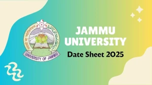 Jammu University Date Sheet 2025 Announced @ coeju.com Details Here