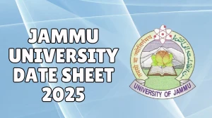 Jammu University Date Sheet 2025 Announced @ coeju.com Details Here