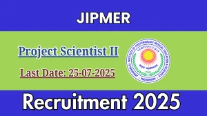 JIPMER Project Scientist II Recruitment 2025 - Apply Offline