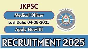JKPSC Medical Officer Recruitment 2025 - Apply Online for 37 Posts