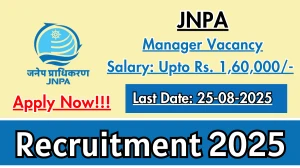 JNPA Manager Recruitment 2025 - Apply Offline JNPA Manager Recruitment 2025 - Apply Offline