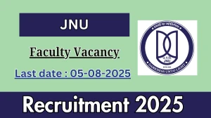 JNU Faculty Recruitment 2025 - Apply Online