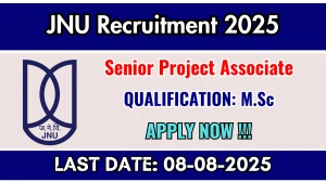 JNU Senior Project Associate Recruitment 2025 - Apply Offline