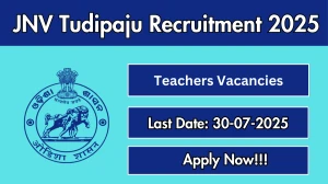 JNV Tudipaju Teachers Recruitment 2025 - Apply Offline