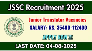 JSSC Junior Translator Recruitment 2025 - Apply Online for 13 Posts