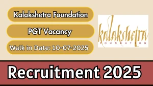 Kalakshetra Foundation PGT Recruitment 2025 – Walk in