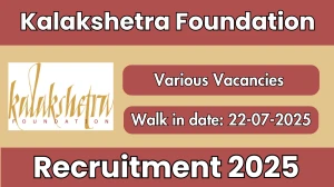 Kalakshetra Foundation Recruitment 2025 – Walk in for 03 PGT, P.E.T and More Posts