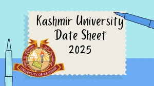 Kashmir University Date Sheet 2025 Announced @ uok.edu.in Details Here