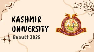 Kashmir University Result 2025 Out at uok.edu.in Direct Link to Download 1st, 3rd Sem Result