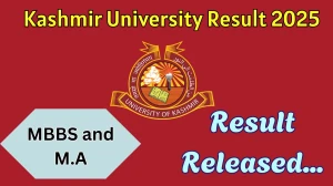 Kashmir University Result 2025 Released at egov.uok.edu.in Direct Link to Download 1st to 6th Semester Result