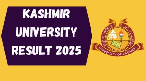 Kashmir University Result 2025 Released at uok.edu.in Direct Link to Download 4th Semester Result
