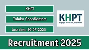 KHPT Taluka Coordiantors Recruitment 2025 - Apply Online