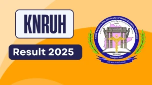 KNRUH Result 2025 Released at telangana.gov.in Direct Link to Download UG Course Result