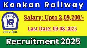 Konkan Railway Deputy Chief Electrical Engineer Recruitment 2025 - Apply Offline for 2 Posts
