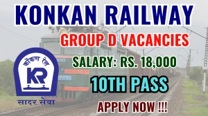 Konkan Railway Group D Recruitment 2025 - Apply Online for 79 Track Maintainer, Points Man Posts Konkan Railway Group D Recruitment 2025 - Apply Online for 79 Track Maintainer, Points Man Posts