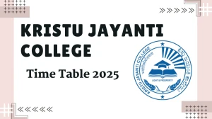Kristu Jayanti College Time Table 2025 Announced @ kristujayanti.edu.in Details Here