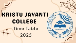 Kristu Jayanti College Time Table 2025 Announced @ kristujayanti.edu.in Details Here