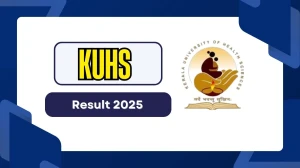 KUHS Result 2025 Out at kuhs.ac.in Direct Link to Download 1st Sem Result