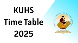 KUHS Time Table 2025 Announced For MD, MS and BAMS @ kuhs.ac.in Details Here